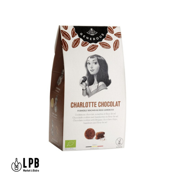 Charlotte Chocolat BIO Sans Gluten Generous 120g LPB Market Bruxelles Brussels Ixelles Elsene